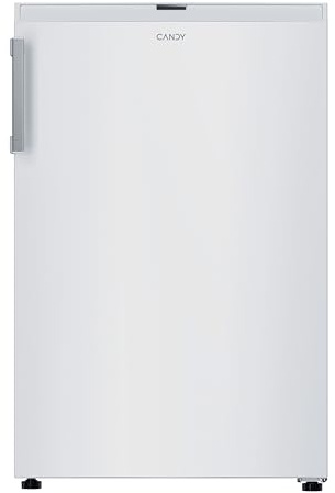Candy City Mini Freezer 300 CNUQ2L58EWH, Congelador Vertical, Ancho 55CM, 90L, 3 Cajones, Control Mecánico de Temperatura, Patas Ajustables, Iluminación interna por LED, Tirador Exterior, 37DB, Blanco