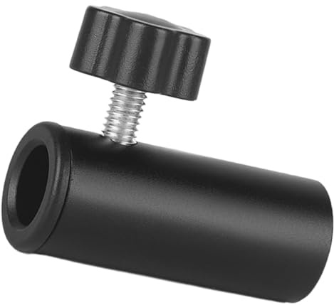 Cabilock Mikrofonstativadapter Verlängerungsstange 3/8 Zoll aus Metall mit Abs Gehäuse Kompatibel für Verschiedene Mikrofone und Platzsparendes Design für Tischständer