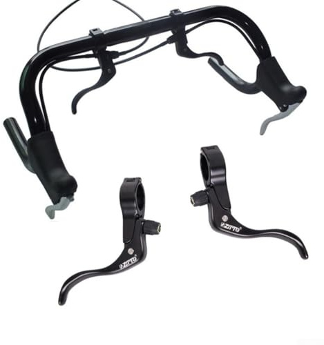 Besttoolifes Palancas de freno auxiliares para bicicletas de montaña Plus, aleación de aluminio, diseño ergonómico de montaje superior, se adapta a manillares de 222 mm más 318 mm, funciona con