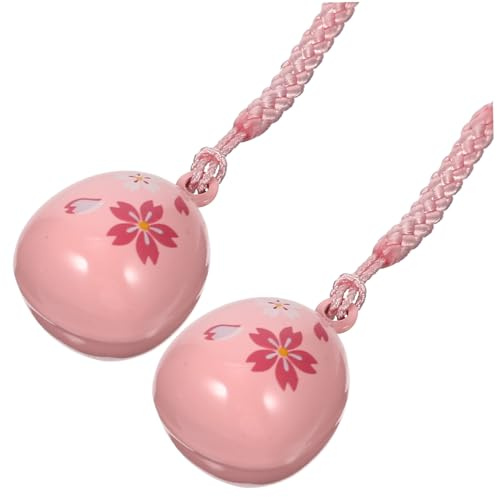 Gatuida 2stücke Klingel-anhänger mit Japanischem Kirschblüten-design Handy-anhänger und Schlüsselanhänger zum Aufhängen und Leicht für Handy Tasche oder Schlüsselanhänger