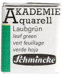 Schmincke AKADEMIE Aquarell 1/2 Näpfchen Laubgrün, 16 555 044