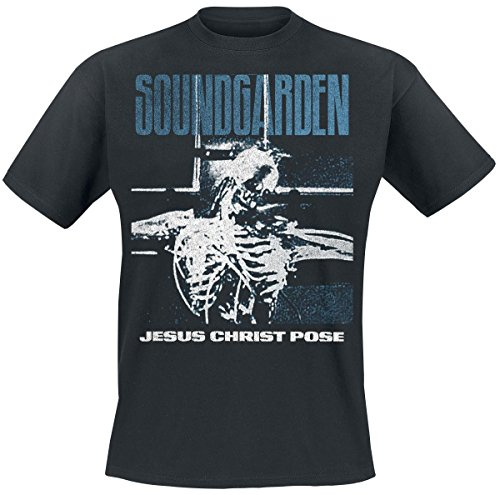 Soundgarden Jesus Christ Pose T-Shirt Black, Black, XL
