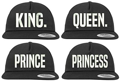 Youth Designz Baseball Kappe Snapback Cap Modell PRINCE, Schwarz