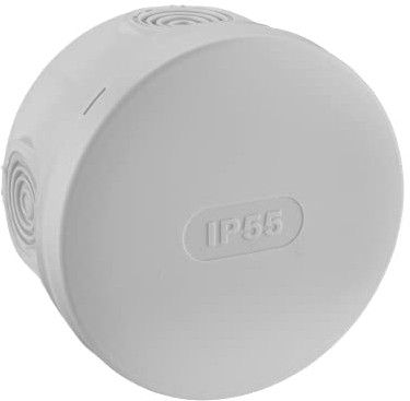 Caja de derivacion estanca IP55 Ø85 / P50 GRIS