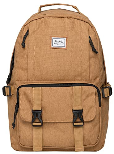 KAUKKO Schöner und durchdachter Rucksack mit Laptopfach für 15 Zoll Schule Uni 22L, Gelb Jnl-ks21-07, one size, Tagesrucksack