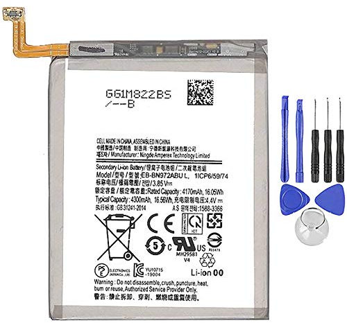 Battery Compatible with Samsung Galaxy Note 10+ Plus N975 EB-BN972ABU 4300mAh with Disassembly Kit