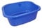 11 Litres Washing Up Bowl Rectangular Plastic Multi-Purpose Basin Mixing Sink Tidy Organizers (Dark Blue)