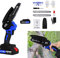 Tronçonneuse Électrique sans Fil Brushless 21V MAX Mini Tronçonneuses à Batterie 4 Pouces Mini Scie à Chaîne Électrique pour la Coupe du bois, l'élagage le Jardin (avec 2 chaînes et 1 batterie)