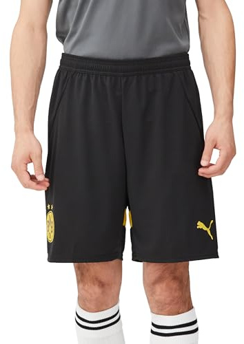 Puma Sport Shorts BVB Shorts Replica 774977 Puma Black-Faster Yellow-XXL