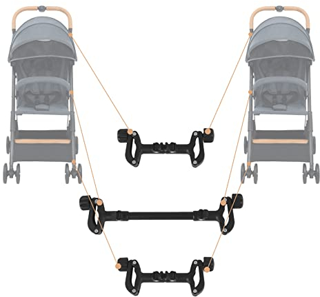 Kinderwagen Verbindungsstücke für Kinderwagen, Kinderwagen-Gelenkhaken, Kupplung, Buchse, Schnellspanner, 3 Stück Babywagen Universelle Verstellbare Sportwagen Anschluss für Zwillinge