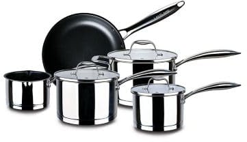 Lakeland 5-Piece Stainless Steel Pan Set