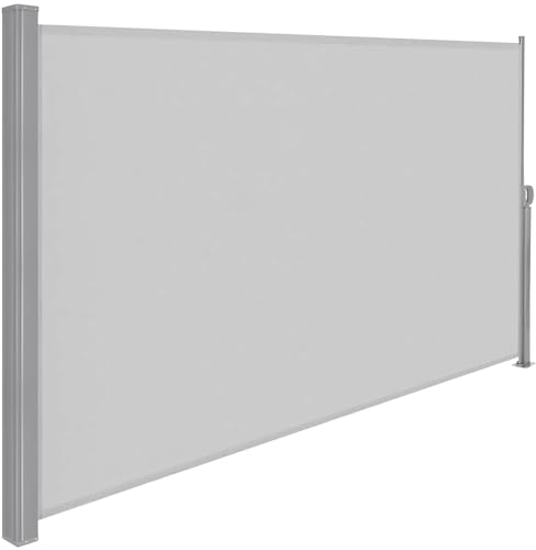 SPRINGOS Toldo lateral de 160 x 300 cm, extensible, protección solar, opaco, estor lateral para terraza, jardín, balcón