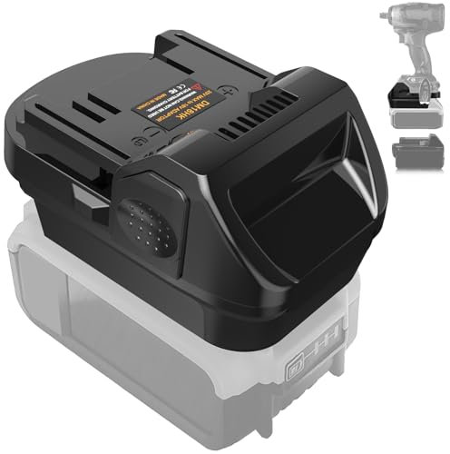 NUOGEDZ for Dewalt & for Milwaukee to for Hitachi& for Metabo HPT Battery Adapter, Fit for Dewalt & m18 Batteries Work for Hitachi 18v Cordless Tools & for HPT18V (Not 36V) Slide Style Tools