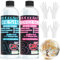 Epoxidharz - 1000 ml / 34 oz Glasklar Epoxidharz mit Härter 1: 1 Verhältnis, Harz Gießen Set für DIY, Schmuckherstellung, Malerei, Handwerk, Holz, Deko, Tischplatte, Gießen und Beschichtung