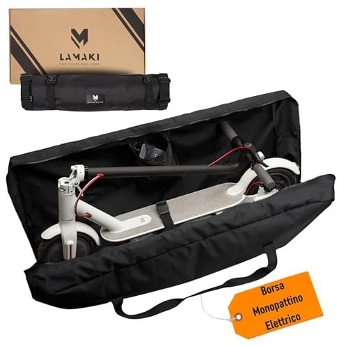 lamaki Universal XXL Transporttasche Aufbewahrungstasche Schutzhülle für E-Scooter Xiaomi Segway Ninebot Cecotec Elektroroller | Robust Reißfest Wasserabweisend Faltbar