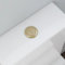 CWOQOCW Botón de cisterna de latón dorado cepillado de 38 mm, botón de tanque de inodoro de doble descarga, para la mayoría de inodoros estándar