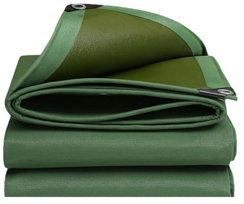 Telone impermeabile in tela resistente, 4 x 6 m, bordi rinforzati per copertura piscina per veicoli, tenda da barca, teloni esterni per camion