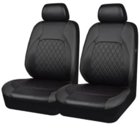 BFRDGE Auto Sitzbezüge, für SEAT Ibiza FR 2005-2022 2023 2024 2 Sitzbezug Auto Vordersitze,Schonbezug Autositz, Atmungsaktiv Verschleißfest Bequem,A Black