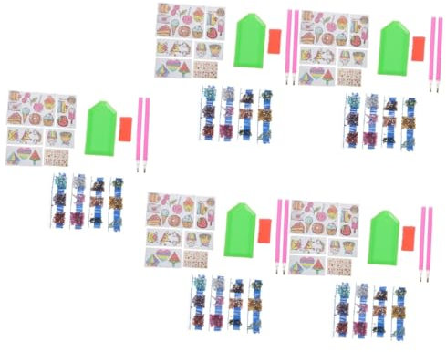 Abaodam 3sets Boys Art Sticker Set Cartoon Stickers for Boys and Girls Diy Gem Painting Kit