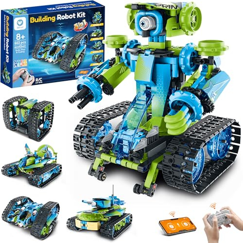 Sillbird 5-in-1 STEM Stunt Racer Roboter Baukasten für Kinder ab 8 Jahren | App-Fernsteuerung & Programmierbares Engineering Coding Spielzeug, Kreatives Geschenk für Jungen und Mädchen (662 Stück)