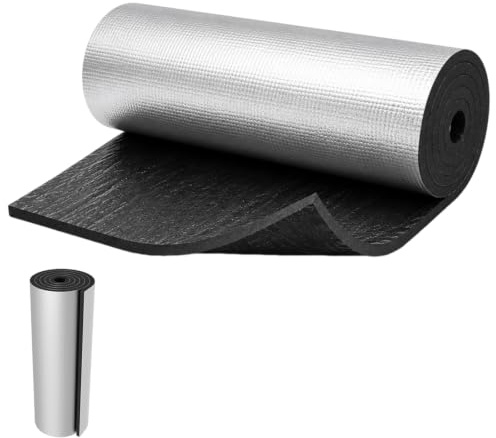 YANJINGSHE Toilet Tank Insulation Kit 40x16x0.2Inch with Aluminum Foil-Self Adhesive,Toilet Cistern Insulation Liner for Condensation Prevention,Insulation for Cistern Waterproof Vibration Dampening