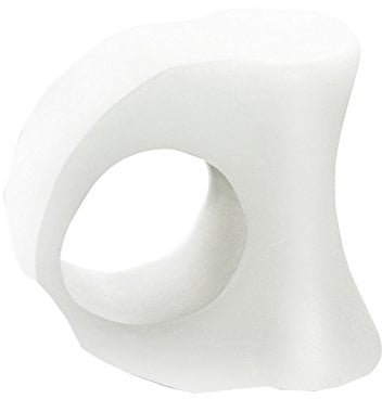 FabaCare Corbby Zehentrenner mit Ring Gel Corector, Hallux Valgus Zehenspreizer, Gel-Korrektor, Silikon Zehenkeil, Größe L