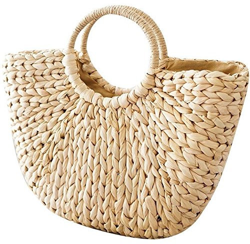 Sacs à main en osier, pour femme, cabas de plage en paille tissée, sac d'été, panier en rotin, sac rétro, OneMoreT.