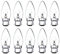 10x Candle Light Bulbs 25w / 40w / 60w Lamps Bayonet BC B22 Clear (40)