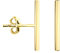 SOFIA MILANI - Damen Ohrringe Ohrstecker 925 Silber - vergoldet/golden - Stab Schlicht - 20574