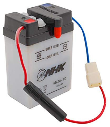 BATTERIE 6V 2Ah 6N2A-2C NHK AVEC ENTRETIEN (QUALITE PREMIUM)