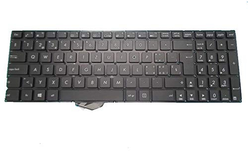 RTDpart - Tastiera per computer portatile ASUS F556 F556U F556UV F556UA F556UAK F556UAM F556UB F556UF F556UJ F556UQK F556UQ F556UR F556URK senza telaio nero Swiss SW