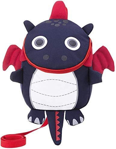 ITODA Petit Sac à Dos Mignon pour Enfants, Cartable Scolaire Maternelle Dinosaure 3D Sac Creche avec Sangle Anti-perte Sacs d'école Bandoulière Réglable Sac de voyage pour filles et garçons 1-6ans