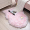 SXYHKJ Faux Lammfell Schaffell Teppich Lammfellimitat Teppich Longhair Fell Optik Nachahmung Wolle Bettvorleger Sofa Matte (60 x 90 cm, Rosa)