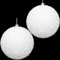 Christmas Concepts® Confezione da 2 Palline per Albero di Natale da 200mm - Palline Bianche Scintillanti Iridescenti