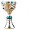 LG&S League of Legends S11 Global Finals Champion Trophy Replica Collectibles Dekorationen Game Fans Collectibles Spielliebhaber 4,5 cm * 7,5 cm,Silber,with Base
