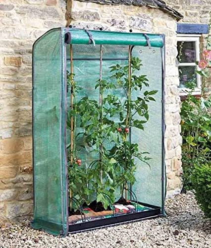 Garden Mile Large 1.5m/4.9ft Garden Greenhouse Grow your own Tent Tomato House Plant Protection Cover Outdoor Heavy Duty Walk-In Poly Greenhouse Tent Weatherproof Plastic Growing Planting Germinating