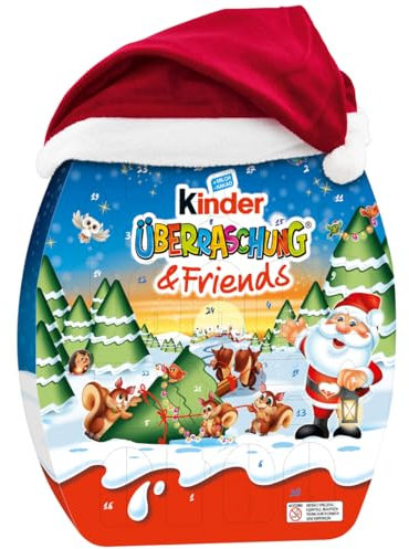 kinder Überraschung & Friends Adventskalender – Adventskalender mit leckeren Schokoladen-Spezialitäten – 1 Kalender à 404g