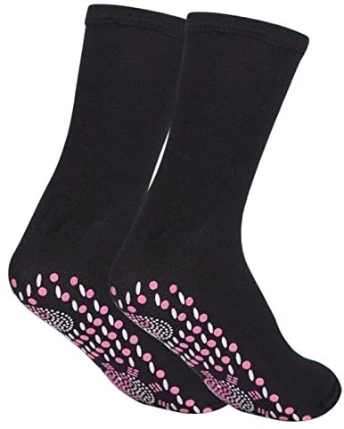 Self Heating Socks,Non Slip Slimming Health Sock Thermotherapeutic Socks | Winter Anti Freezing Socks for Women Man Relieve Feet, Black
