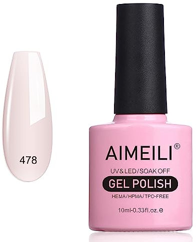 AIMEILI Gel Nail Polish, UV LED Soak Off Nail Art Manicure Pedicure Ideal for Salon Studios & Home Use, Long Lasting & Easy to Apply - (478) 10ml, 41.0 grams, Pack of 1