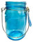 Blue Jam Jar Tealight Holder