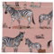 Walkiddy Schal aus Bio-Baumwolle, Zebra Family, Rosa, One Size - Nachhaltig, ökologisch, fair produziert, GOTS zertifiziert