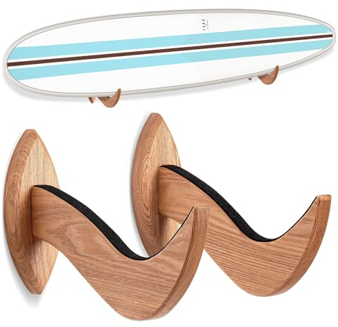Hang 11 Surfboard Wandhalterung,Rack für Surfboard, Snowboard, Longboard, Skateboard, Wakeboard, der perfekte Ständer zum Präsentieren Ihrer Boards, horizontaler Aufhänger zur Aufbewahrung