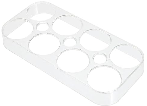 YARNOW Eierhalter Für Kühlschrank Praktische Eieraufbewahrungsbox Aus Klarem Pte Material Platz Für Eier Für Kühlschrankorganisation Eierablage Für Frische Eier