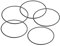 PATIKIL Joint Torique en Caoutchouc Nitrile 100mm OD 95mm ID 2,65mm Largeur, 5 Joints Etanchéité Métriques pour Robinet Plomberie Réparation Automobile, Noir