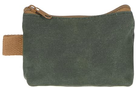 sourcing map Tool Pouch Bag 14.5cm x 3cm x 9cm Oxford Waterproof Zippered Tool Bags Pouches Small Tool Bags Tote Storage Organizers Socket Canvas Bags with Zipper for Tools, Green