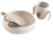 Skandino Kinder Geschirrset (Teller, Becher, Löffel) aus Biomaterialien, ergonomisch, nachhaltig, BPA-frei, ohne Melamin, spülmaschinen- und mikrowellengeeignet (Stinky)