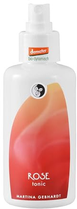 Martina Gebhardt | Demeter Naturkosmetik | Rose Tonic | Mit Wildrosen- und Hibiskusblüten-Auszug | Verleiht einen angenehm, frischen Duft | 5 x 100 ml