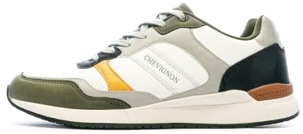 Chevignon Cairina Herren-Sneaker, Weiß/Khaki/Schwarz, kaki, 44 EU