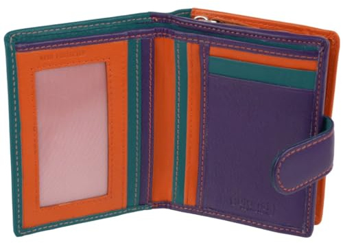 Golunski Kompakte Damen-Geldbörse/Geldbörse aus Leder mit RFID-Schutz – Dakota Multi