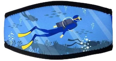 Valicaer Maskenband,Tauchmaskenband Neopren Maskenband Abdeckung Tauchen Haarschutz Schnorchelspiegel Gürtel Wasserdicht Tauchmasken Schlagriemen Tauchteil Kopfbandabdeckung Schwimmen (Blau B)